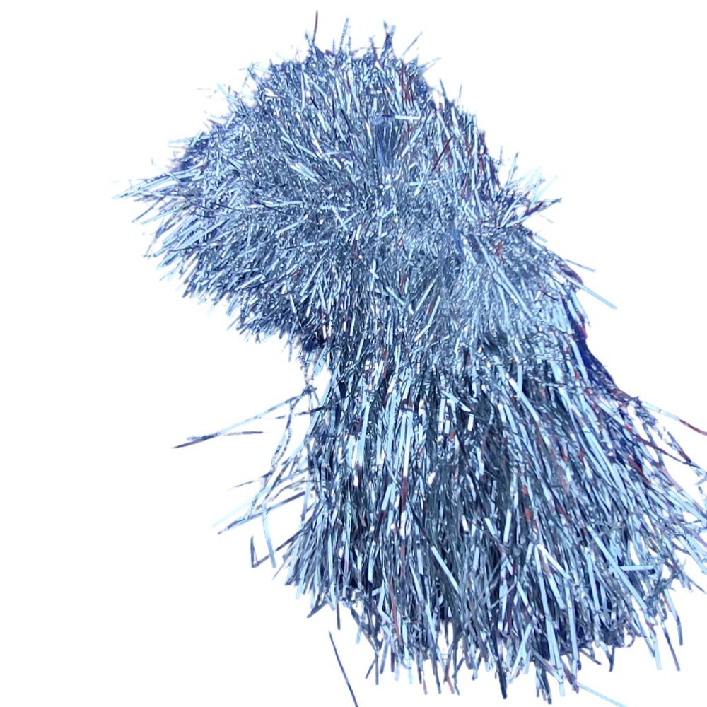 Silver/White Short Tinsel Wig (Halloween Costume/Cosplay)